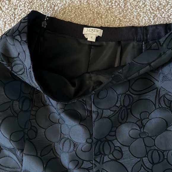 Black Floral A-Line Skirt from J. Crew Factory - Picture 3 of 4